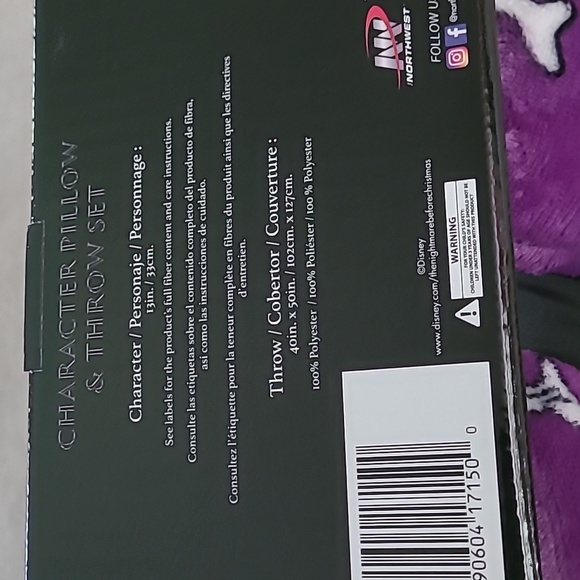 Jack Skellington fleece throw blanket - Picture 4 of 5